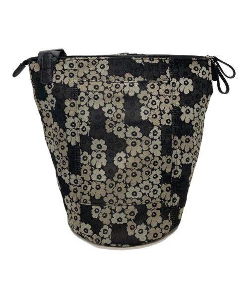 marimekko（マリメッコ）marimekko (マリメッコ) ALL DAY BUCKET UNIKKO グレー×ブラックの古着・服飾アイテム