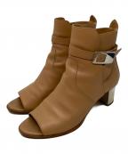 HERMESエルメス）の古着「レザーブーツサンダル」｜ベージュ