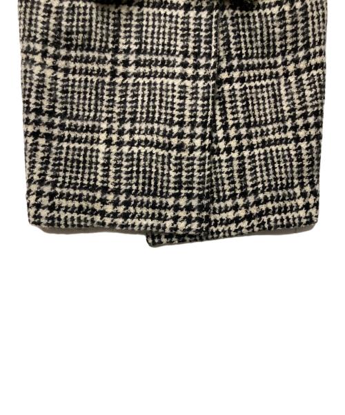 CLANE（クラネ）CLANE (クラネ) SHORT SHAGGY COCOON OVER COAT ホワイト×ブラック サイズ:1の古着・服飾アイテム