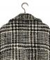 中古・古着 CLANE (クラネ) SHORT SHAGGY COCOON OVER COAT ホワイト×ブラック サイズ:1：16000円