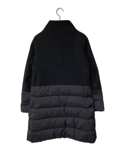 HERNO（ヘルノ）HERNO (ヘルノ) DIAGONAL WOOL AND NUAGE PARKA イタリア製 ブラック サイズ:42の古着・服飾アイテム
