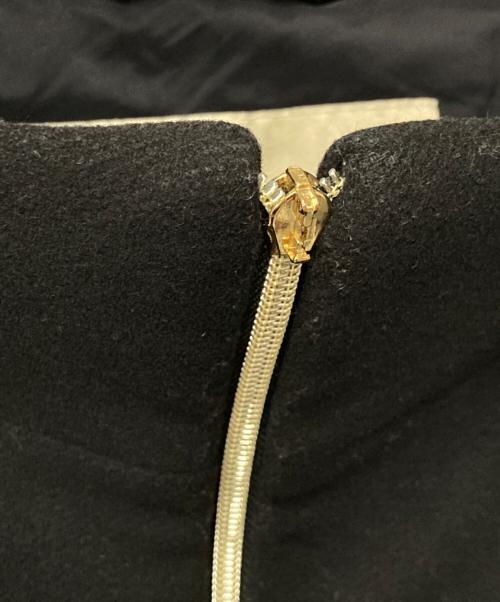 HERNO（ヘルノ）HERNO (ヘルノ) DIAGONAL WOOL AND NUAGE PARKA イタリア製 ブラック サイズ:42の古着・服飾アイテム