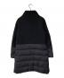 HERNO (ヘルノ) DIAGONAL WOOL AND NUAGE PARKA イタリア製 ブラック サイズ:42：16000円