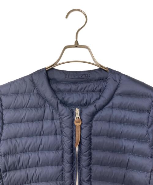 WOOLRICH（ウールリッチ）WOOLRICH (ウールリッチ) ノーカラーダウンジャケット ネイビー サイズ:Sの古着・服飾アイテム