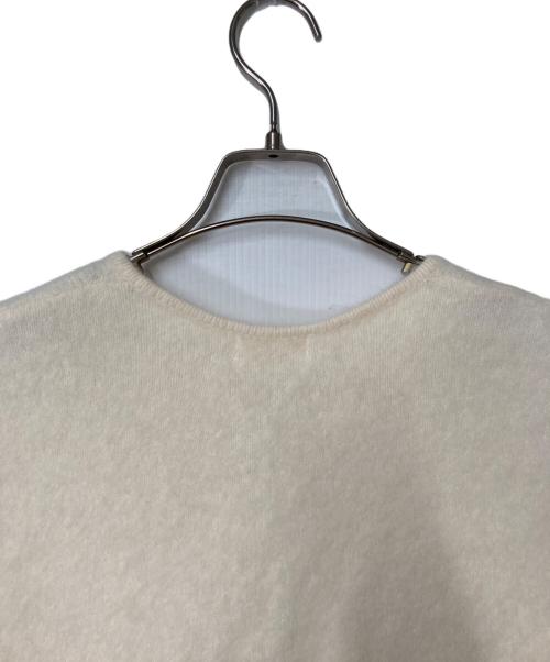 BALLSEY（ボールジィ）BALLSEY (ボールジィ) フラッフィーヤーン ノーカラージレ アイボリー サイズ:Sの古着・服飾アイテム