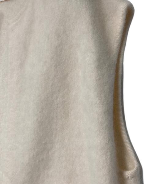 BALLSEY（ボールジィ）BALLSEY (ボールジィ) フラッフィーヤーン ノーカラージレ アイボリー サイズ:Sの古着・服飾アイテム