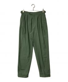 NEAT（ニート）の古着「2タックパンツ」｜グリーン
