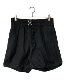 NEAT（ニート）の古着「ダブルアジャスター2タックハーフパンツ」｜ブラック
