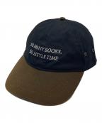BLANK MAG BOOKS×wackwack-×-）の古着「オイルドキャップ」｜ブラック×ブラウン