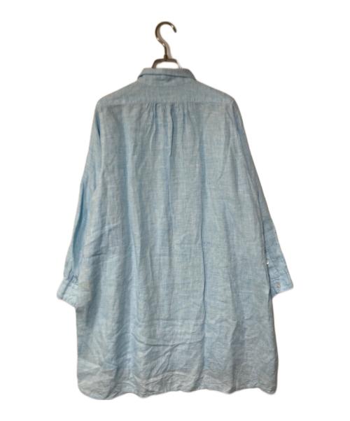 nest Robe（ネストローブ）nest Robe (ネストローブ) リネンシャツワンピース ブルー サイズ:FREEの古着・服飾アイテム