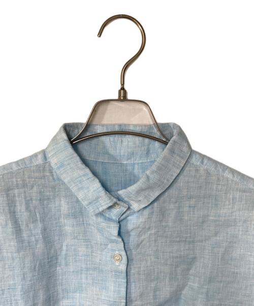 nest Robe（ネストローブ）nest Robe (ネストローブ) リネンシャツワンピース ブルー サイズ:FREEの古着・服飾アイテム