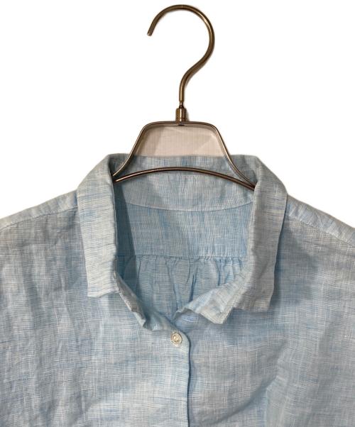 nest Robe（ネストローブ）nest Robe (ネストローブ) リネンシャツワンピース ブルー サイズ:FREEの古着・服飾アイテム