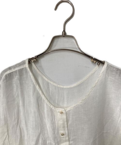 nest Robe（ネストローブ）nest Robe (ネストローブ) リネンワンピース ホワイト サイズ:Freeの古着・服飾アイテム
