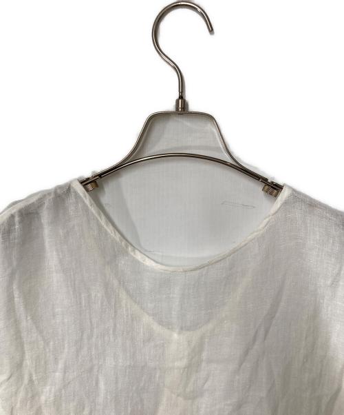 nest Robe（ネストローブ）nest Robe (ネストローブ) リネンワンピース ホワイト サイズ:Freeの古着・服飾アイテム