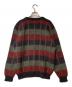 FALCARRAGH (ファルカラ) チェックウールクルーネックニット アイルランド製 マルチカラー サイズ:L：5000円