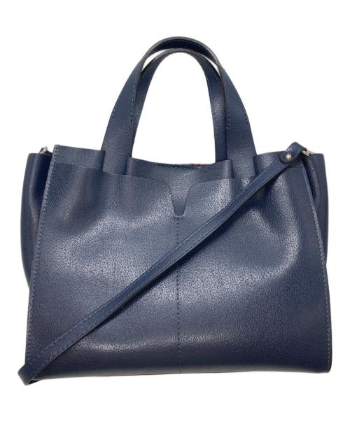 GIANNI CHIARINI（ジャンニ キアリーニ）GIANNI CHIARINI (ジャンニ キアリーニ) 2WAYショルダーバッグ ネイビーの古着・服飾アイテム