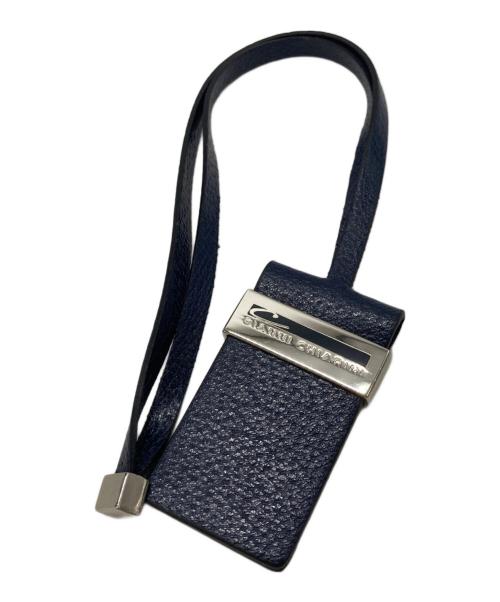 GIANNI CHIARINI（ジャンニ キアリーニ）GIANNI CHIARINI (ジャンニ キアリーニ) 2WAYショルダーバッグ ネイビーの古着・服飾アイテム