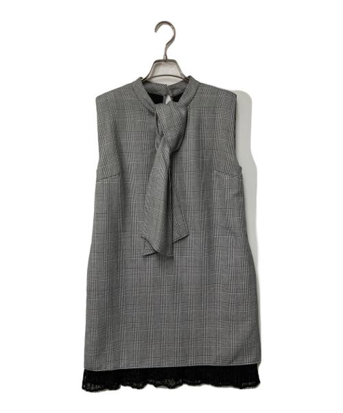 HER LIP TO（ハーリップトゥ）Her lip to (ハーリップトゥ) Orangery Mini Dress グレー サイズ:Ｍの古着・服飾アイテム