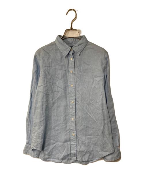 LAUREN RALPH LAUREN（ローレンラルフローレン）LAUREN RALPH LAUREN (ローレンラルフローレン) リネンシャツ スカイブルー サイズ:XSの古着・服飾アイテム