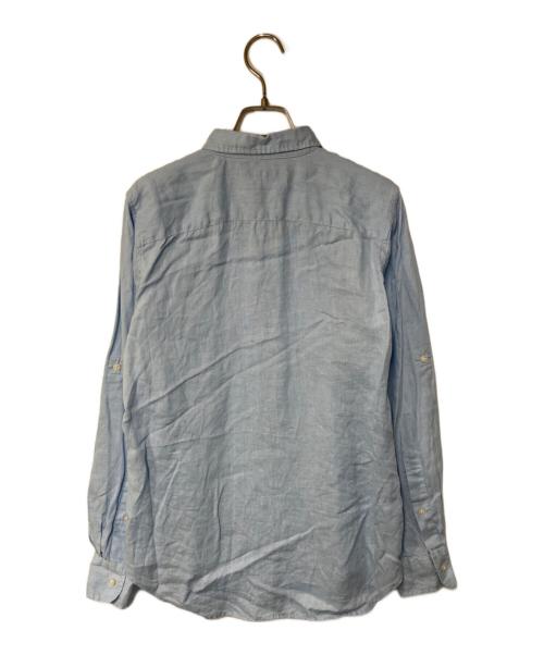 LAUREN RALPH LAUREN（ローレンラルフローレン）LAUREN RALPH LAUREN (ローレンラルフローレン) リネンシャツ スカイブルー サイズ:XSの古着・服飾アイテム