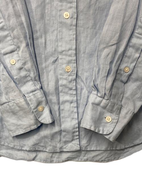 LAUREN RALPH LAUREN（ローレンラルフローレン）LAUREN RALPH LAUREN (ローレンラルフローレン) リネンシャツ スカイブルー サイズ:XSの古着・服飾アイテム
