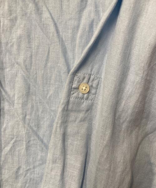 LAUREN RALPH LAUREN（ローレンラルフローレン）LAUREN RALPH LAUREN (ローレンラルフローレン) リネンシャツ スカイブルー サイズ:XSの古着・服飾アイテム