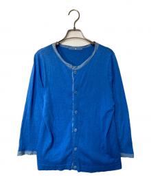 45rpm（45アールピーエム）の古着「シルクコットンクルーネックカーディガン」｜ブルー