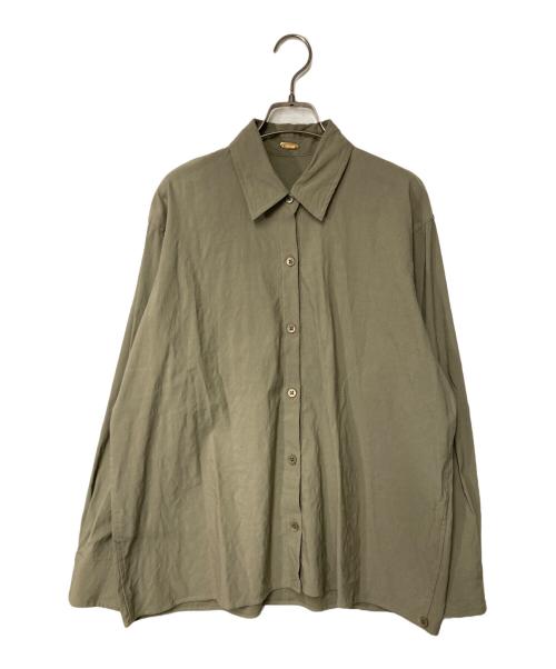 MUSE de Deuxieme Classe（ミューズ ドゥーズィエム クラス）MUSE de Deuxieme Classe (ミューズ ドゥーズィエム クラス) STRETCH TWILL CACHE シャツ カーキ サイズ:FREEの古着・服飾アイテム