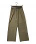 MUSE de Deuxieme Classe（ミューズ ドゥーズィエム クラス）の古着「STRETCH TWILL タックパンツ」｜カーキ