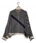 IENA（イエナ）の古着「スカーフプリントポンチョシャツ」｜ネイビー×アイボリー