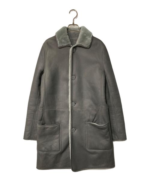 CELINE（セリーヌ）CELINE (セリーヌ) フィービー期 リバーシブルムートンコート グレー サイズ:38の古着・服飾アイテム