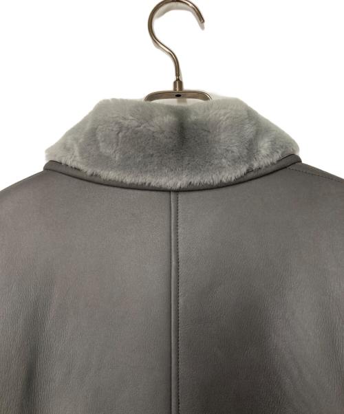 CELINE（セリーヌ）CELINE (セリーヌ) フィービー期 リバーシブルムートンコート グレー サイズ:38の古着・服飾アイテム