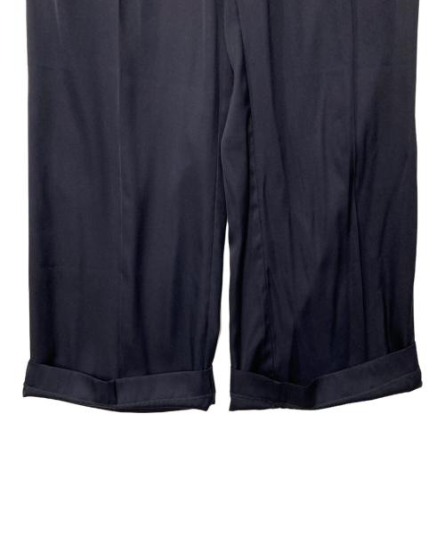 MUSE de Deuxieme Classe（ミューズ ドゥーズィエム クラス）MUSE de Deuxieme Classe (ミューズ ドゥーズィエム クラス) SILK SATIN EASY パンツ ネイビー サイズ:36 未使用品の古着・服飾アイテム