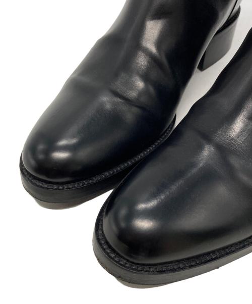 SARTORE（サルトル）SARTORE (サルトル) クロスストラップバックジップロングブーツ ブラック サイズ:37の古着・服飾アイテム