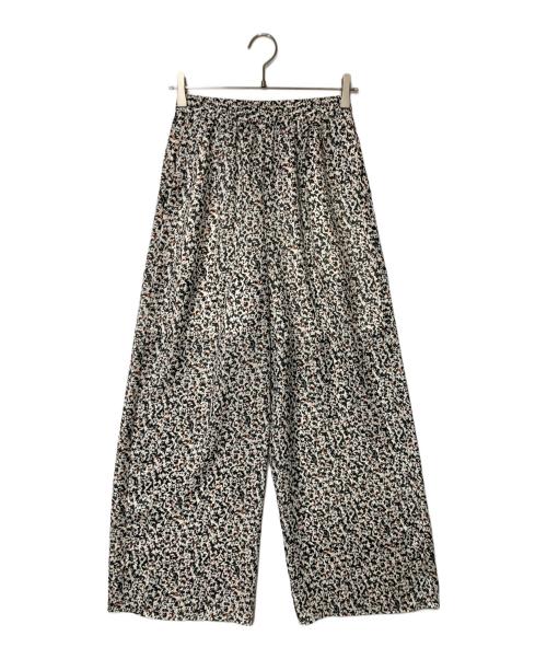 ANAYI（アナイ）ANAYI (アナイ) モノトーンモザイクイージーパンツ ベージュ×ブラック サイズ:36の古着・服飾アイテム