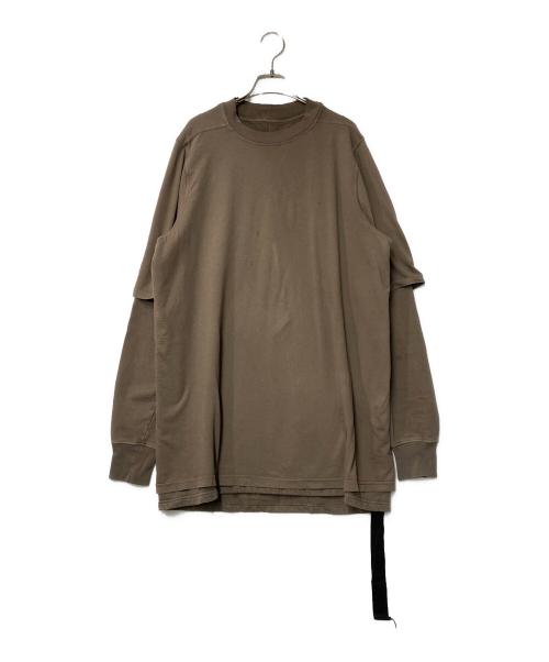 RICK OWENS DRKSHDW（リックオウエンス ダークシャドウ）RICK OWENS DRKSHDW (リックオウエンス ダークシャドウ) DRKSHDW HUSTLER T ブラウン サイズ:Mの古着・服飾アイテム