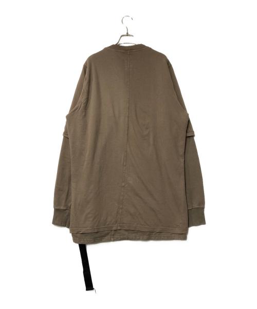 RICK OWENS DRKSHDW（リックオウエンス ダークシャドウ）RICK OWENS DRKSHDW (リックオウエンス ダークシャドウ) DRKSHDW HUSTLER T ブラウン サイズ:Mの古着・服飾アイテム