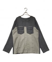 WEYEP（ウィエップ）の古着「ダブルポケット ウールカットソー」｜グレー