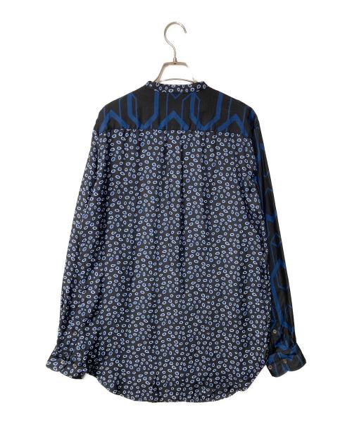 BANANATIME（バナナタイム）BANANATIME (バナナタイム) シルク総柄シャツ ネイビー サイズ:Sの古着・服飾アイテム