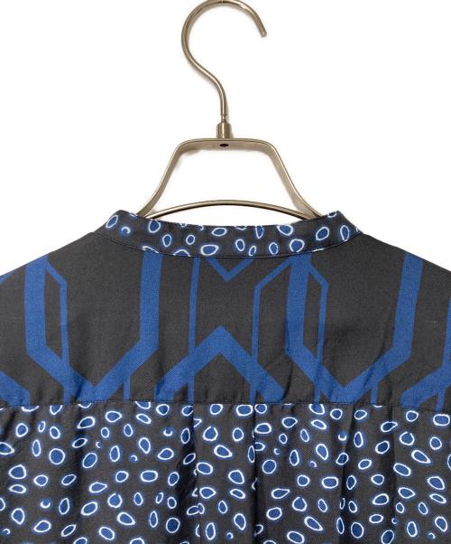 BANANATIME（バナナタイム）BANANATIME (バナナタイム) シルク総柄シャツ ネイビー サイズ:Sの古着・服飾アイテム