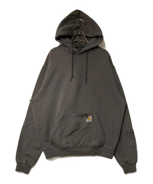 Carhartt WIP（カーハート ワークインプログレス）Carhartt WIP (カーハート ワークインプログレス) Invincible (インヴィンシブル) HOODED PIGMENT DYED SWEAT グレー サイズ:Sの古着・服飾アイテム