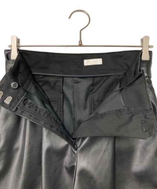 BALLSEY（ボールジィ）BALLSEY (ボールジィ) レザーライククロス サイドタブパンツ ブラック サイズ:34の古着・服飾アイテム