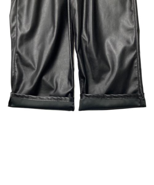 BALLSEY（ボールジィ）BALLSEY (ボールジィ) レザーライククロス サイドタブパンツ ブラック サイズ:34の古着・服飾アイテム
