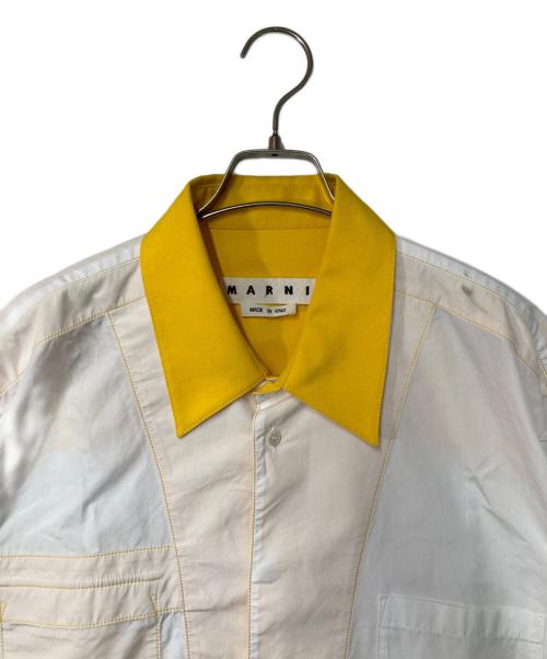 MARNI（マルニ）MARNI (マルニ) バイカラー リバーシブルシャツ イエロー×ホワイト サイズ:54の古着・服飾アイテム