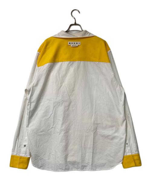 MARNI（マルニ）MARNI (マルニ) バイカラー リバーシブルシャツ イエロー×ホワイト サイズ:54の古着・服飾アイテム