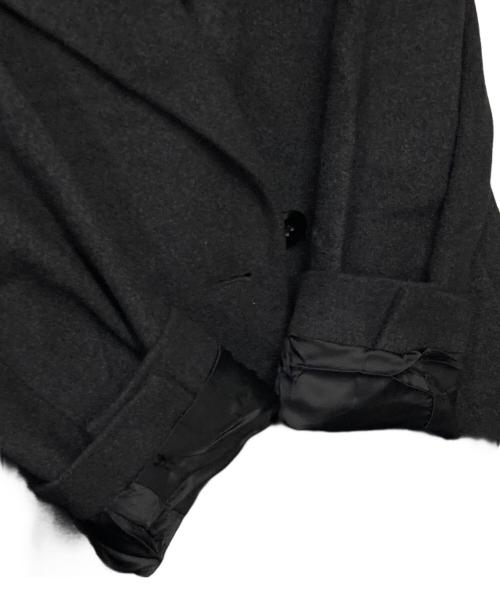 Max Mara Studio（マックスマーラ ストゥディオ）MAX MARA STUDIO (マックスマーラ ストゥディオ) シルクアンゴラ混ダブルチェスターコート ダークグレー サイズ:J 40の古着・服飾アイテム