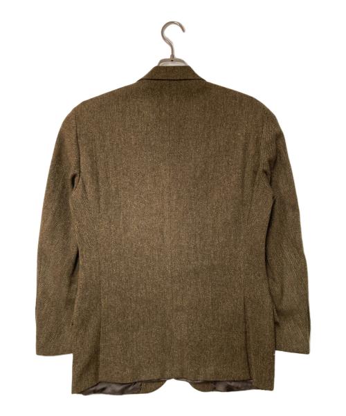 POLO RALPH LAUREN（ポロ・ラルフローレン）POLO RALPH LAUREN (ポロ・ラルフローレン) ヘリンボーン ウールテーラードジャケット イタリア製 ブラウン サイズ:A4の古着・服飾アイテム