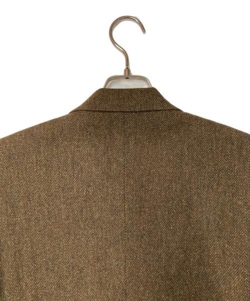 POLO RALPH LAUREN（ポロ・ラルフローレン）POLO RALPH LAUREN (ポロ・ラルフローレン) ヘリンボーン ウールテーラードジャケット イタリア製 ブラウン サイズ:A4の古着・服飾アイテム