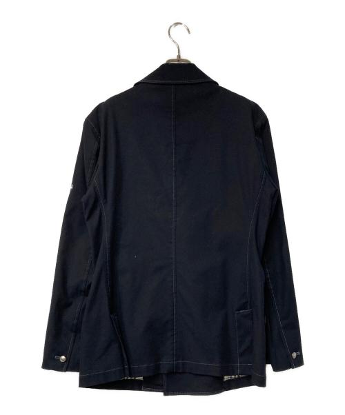BURBERRY BLACK LABEL（バーバリーブラックレーベル）BURBERRY BLACK LABEL (バーバリーブラックレーベル) ホース刺繍 ダブルコート ブラック サイズ:Mの古着・服飾アイテム