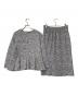 SHIPS (シップス) ツイードブラウススカートセットアップ ネイビー×ホワイト サイズ:M：5000円